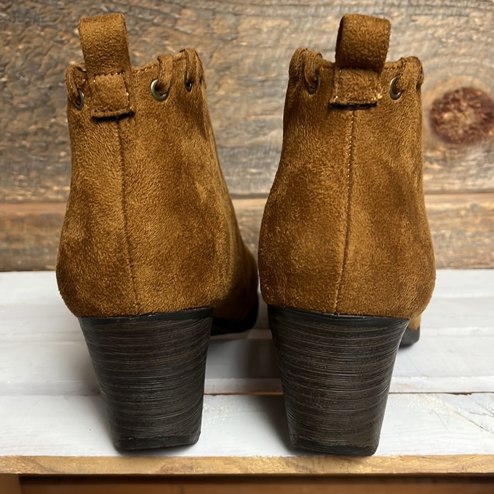 Coconuts By Matisse Alabama Women's Lace Detail Brown Boots Booties 10 - Picture 7 of 12